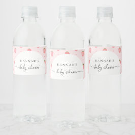 Strawberry Baby Dusche Wasserflaschen Etiketten