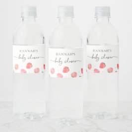 Strawberry Baby Dusche Wasserflaschen Etiketten