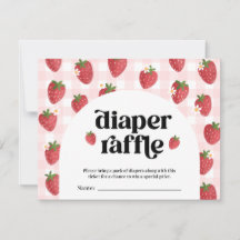 Strawberry Baby Duwer Diaper Raffekarte