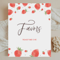 Strawberry Baby Duwer favorisiert Schild