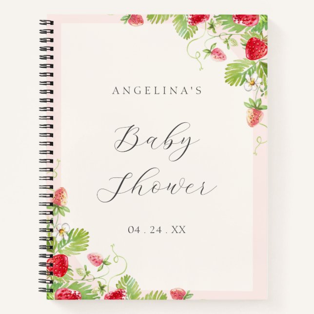 Strawberry Baby Shooter - Geschenkliste Notizbuch (Vorderseite)