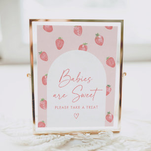 Strawberry Baby Shower Babys sind süß Poster