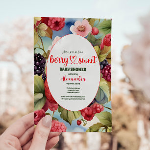 Strawberry Baby Shower Berry Sweet Einladung