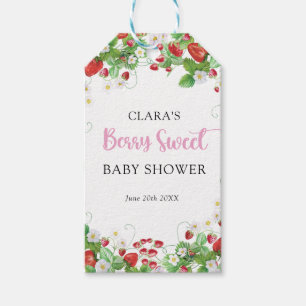 Strawberry Baby Shower Berry Sweet Geschenkanhänger