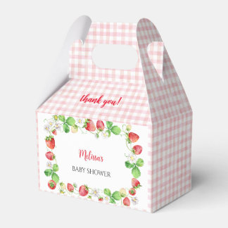 Strawberry Baby Shower Thank You Geschenkschachtel