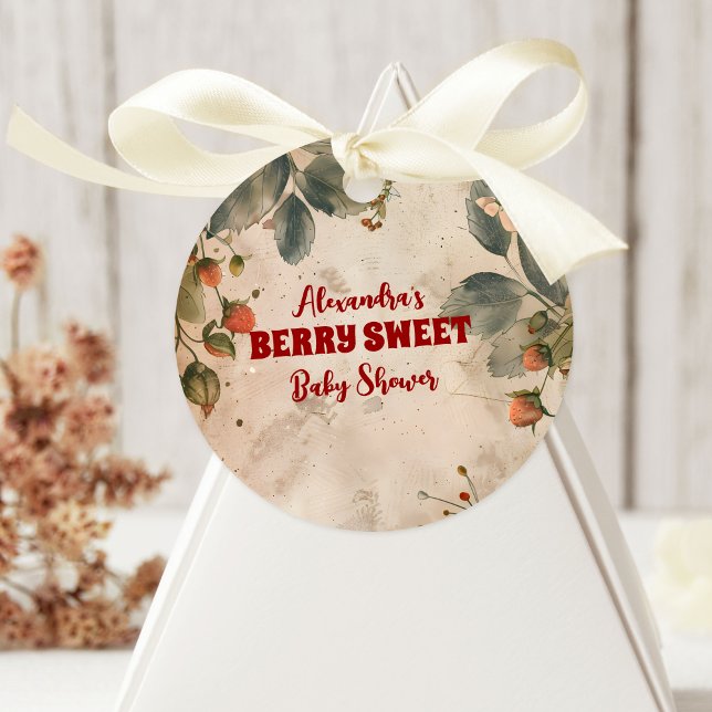 Strawberry Baby Sweet Dusche Runder Aufkleber (Von Creator hochgeladen)