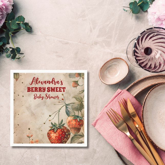 Strawberry Baby Sweet Dusche Serviette (Von Creator hochgeladen)