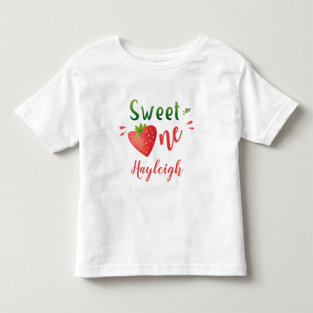 Strawberry Baby T - Shirt Berry Swery Ein Mädchen  (Vorderseite)