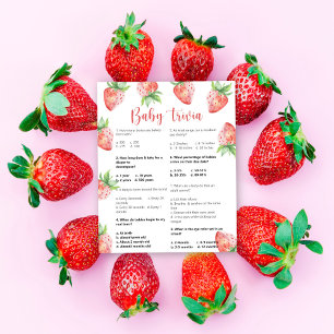 Strawberry Baby Trivia Baby Showspiel