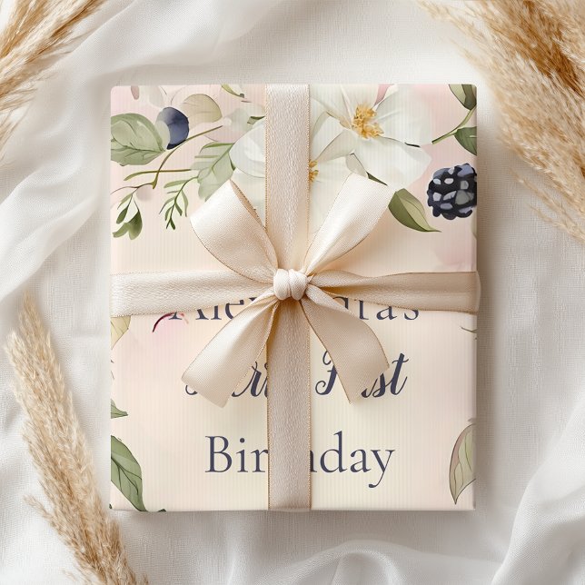 Strawberry Berry Erster Geburtstag Party Seidenpapier (Von Creator hochgeladen)