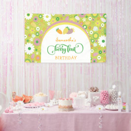 Strawberry 'Berry First' 1. Geburtstagsbanner Banner