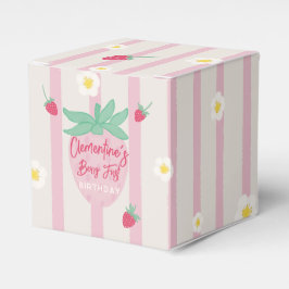 Strawberry Berry First Birthday Party Favor Box Geschenkschachtel