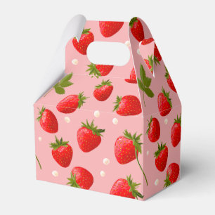 Strawberry Berry First Birthday Party Gefallen Geschenkschachtel