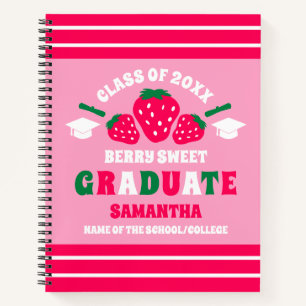 Strawberry Berry Sweet Abschluss Notizbuch