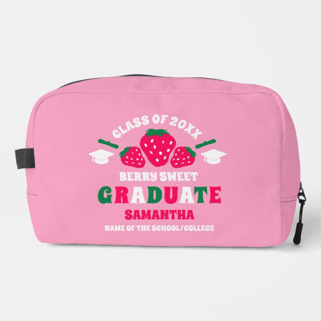Strawberry Berry Sweet Abschluss Waschbeutel (Vorderseite)