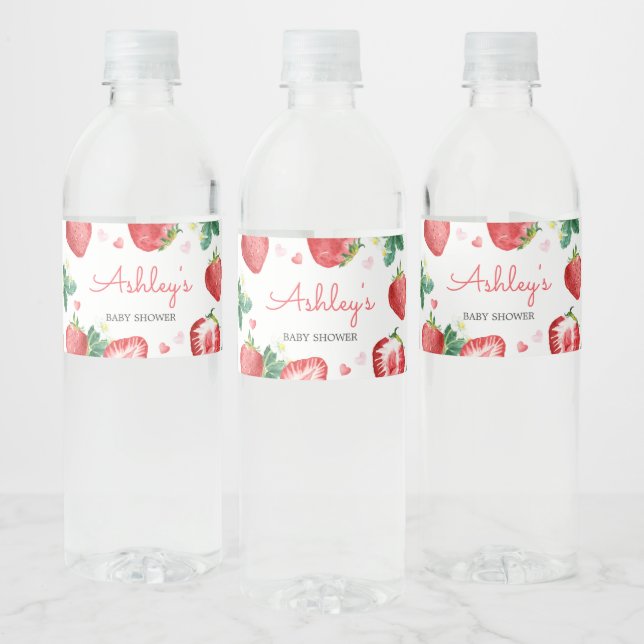 Strawberry Berry Sweet Baby Dusche (Flaschen)