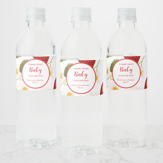 Strawberry Berry Sweet Baby Dusche (Flaschen)