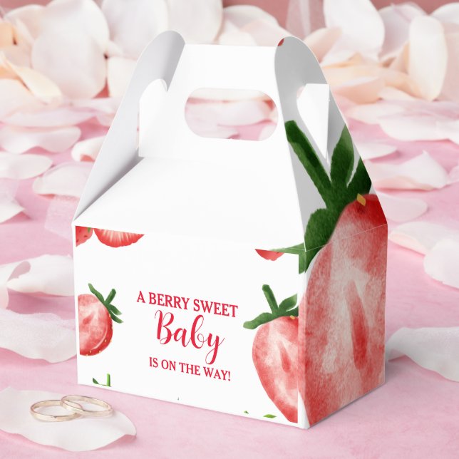 Strawberry Berry Sweet Baby Dusche Geschenkschachtel (Hochzeit)