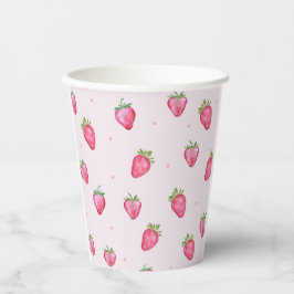 Strawberry Berry Sweet Baby Dusche Pappbecher