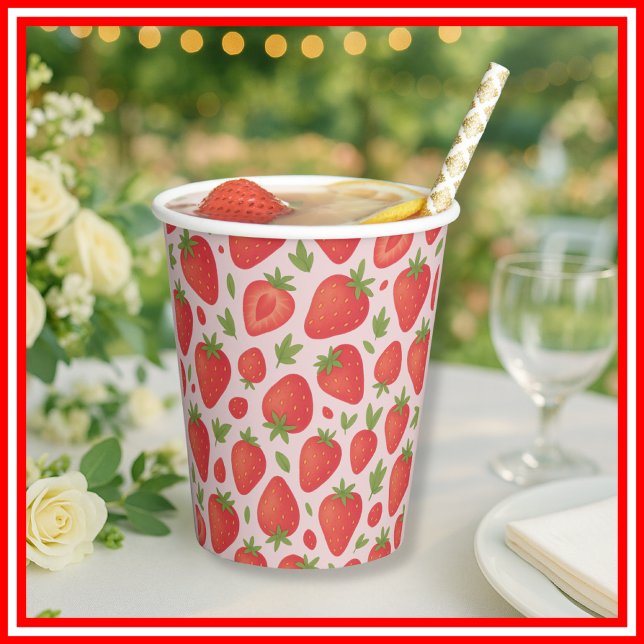 Strawberry Berry Sweet Baby Dusche Pappbecher (Von Creator hochgeladen)