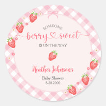 Strawberry Berry Sweet Baby Girl Baby Dusche