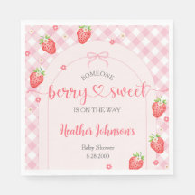 Strawberry Berry Sweet Baby Girl Baby Dusche