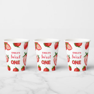 Strawberry Berry Sweet Birthday Berry First Pappbecher