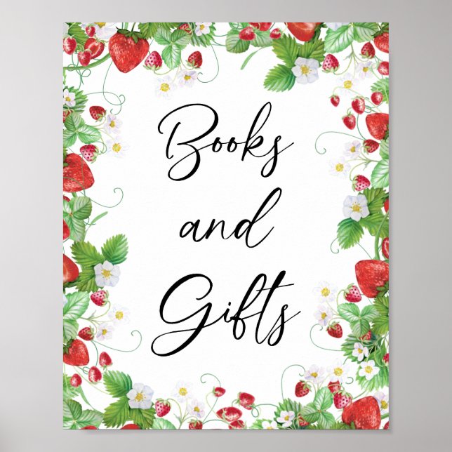 Strawberry Berry Sweet | Bücher & Geschenke Kinder Poster (Vorne)