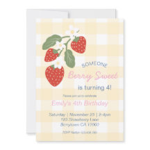 Strawberry Berry Sweet Country Frühling Geburtstag