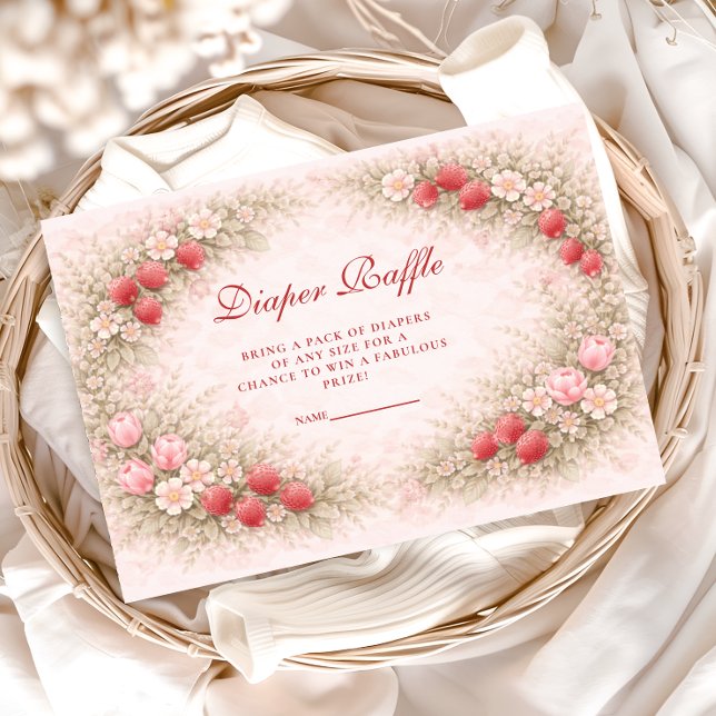 Strawberry Berry Sweet Diapper Raffle Begleitkarte (Von Creator hochgeladen)
