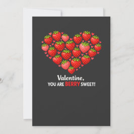 Strawberry Berry Sweet Kids Valentines Day Einladung