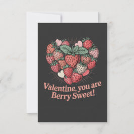 Strawberry Berry Sweet Kinder Valentinstag Dankeskarte