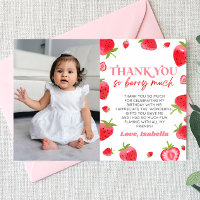 Strawberry Berry Sweet Picture Birthday Party