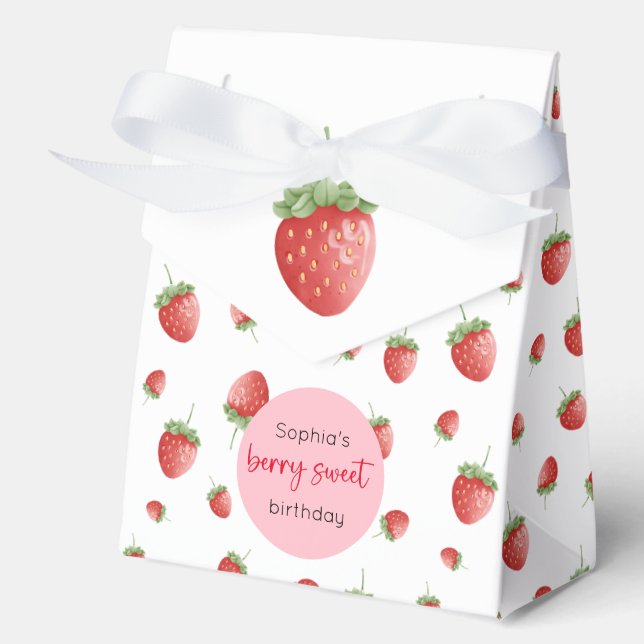 Strawberry Birthday Berry Sweet Geschenkschachtel (Vorderseite)