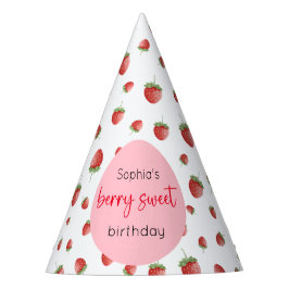Strawberry Birthday Berry Sweet Partyhütchen