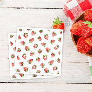 Strawberry Birthday Berry Sweet Serviette