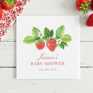 Strawberry Birthday oder Duschpapier Napkin Serviette