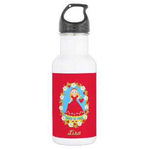 Strawberry Birthday Party Girl Trinkflasche