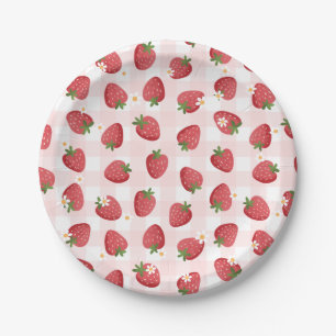 Strawberry Birthday Party Pappteller