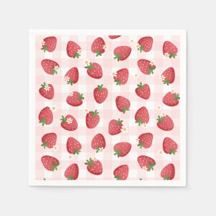Strawberry Birthday Party Serviette