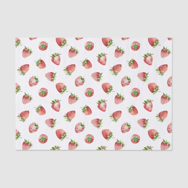 Strawberry Birthday Seidenpapier (Vorderseite)