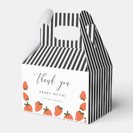 Strawberry Birthday Thema Danke Geschenkschachtel