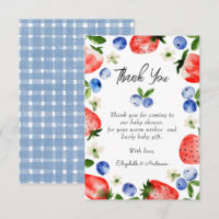 Strawberry Blueberry Boy Baby Dusche