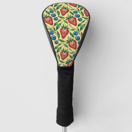 Strawberry Blueberry Muster für Wasserfarbe Golf Headcover