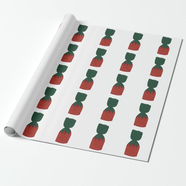 Strawberry Bon Bons Candies Geschenkpapier (Ungerollt)