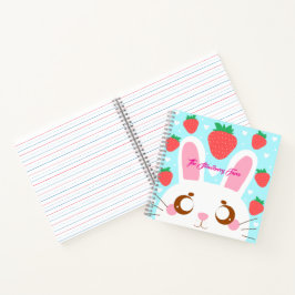 Strawberry Bunny Notizbuch