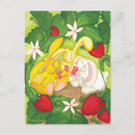 Strawberry Bunny Tee / Postkarte