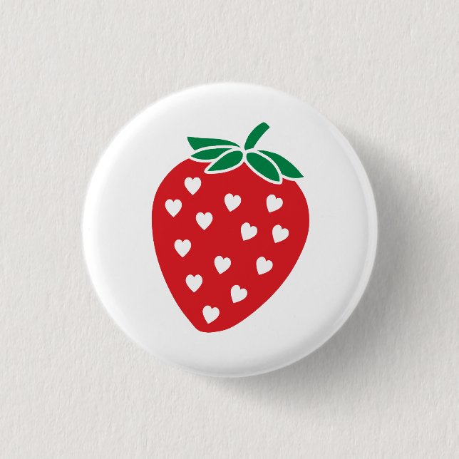 Strawberry Button Sweet Liebe Heart Strawberry But (Vorderseite)