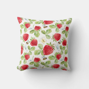 Strawberry Buzz 16x16 Kopfkissen Kissen