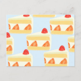 Strawberry Cake Postcard Postkarte
